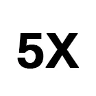 5X